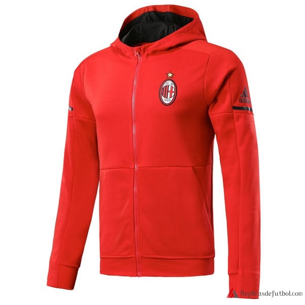 Sudaderas Con Capucha Niño Milan 2017-2018 Rojo